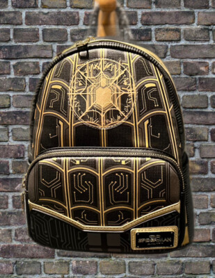 Marvel‎ Spider-Man No Way Home Integrated Suit Mini Backpack Black Gold Tech Buy Spider-Man No Way Home Black and Gold Spider Symbol  main image 2