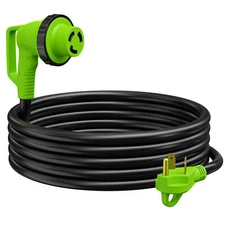 15 FOOT 30AMP 90-Degree Locking Heavy Duty RV Extension Cable Leisure Cords