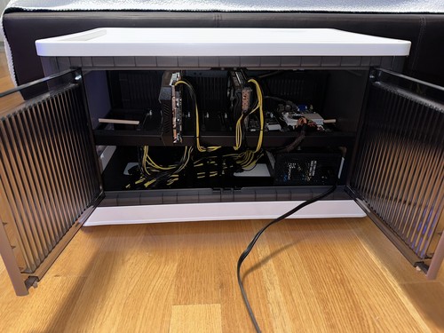 Pre-Built Crypto Mining Rig – Dual RTX GPUs – Stylish Tony Stark-Inspired Case