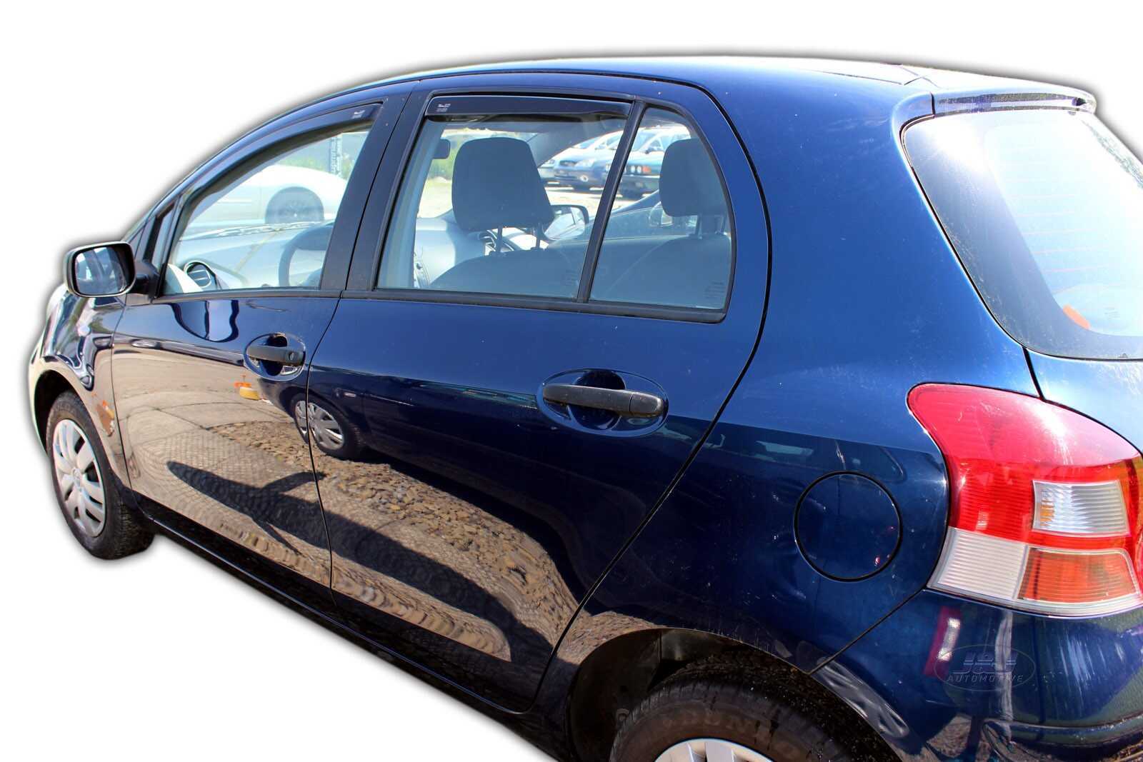 Wind deflectors fits TOYOTA YARIS 5 door 20052011 4pc set TINTED HEKO