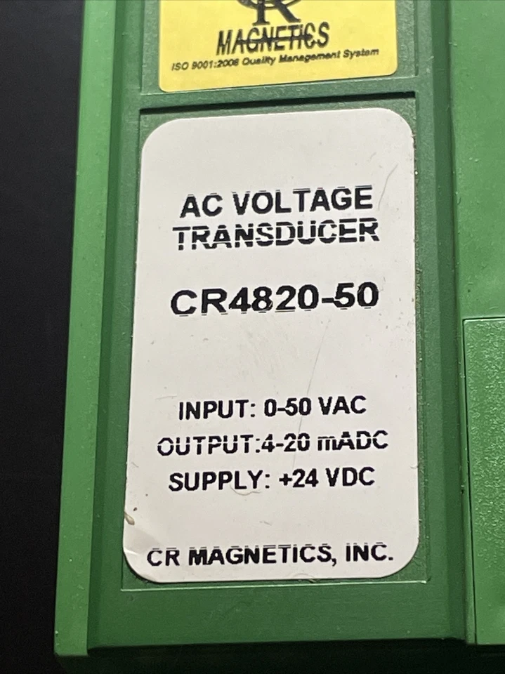 CR Magnetics CR4820-50 Average RMS AC Voltage Transducer, Input 0-50 VAC - Image 4 of 4