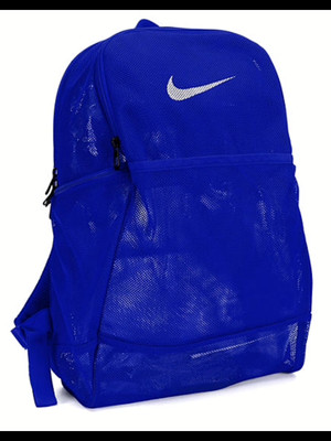 blue mesh nike backpack