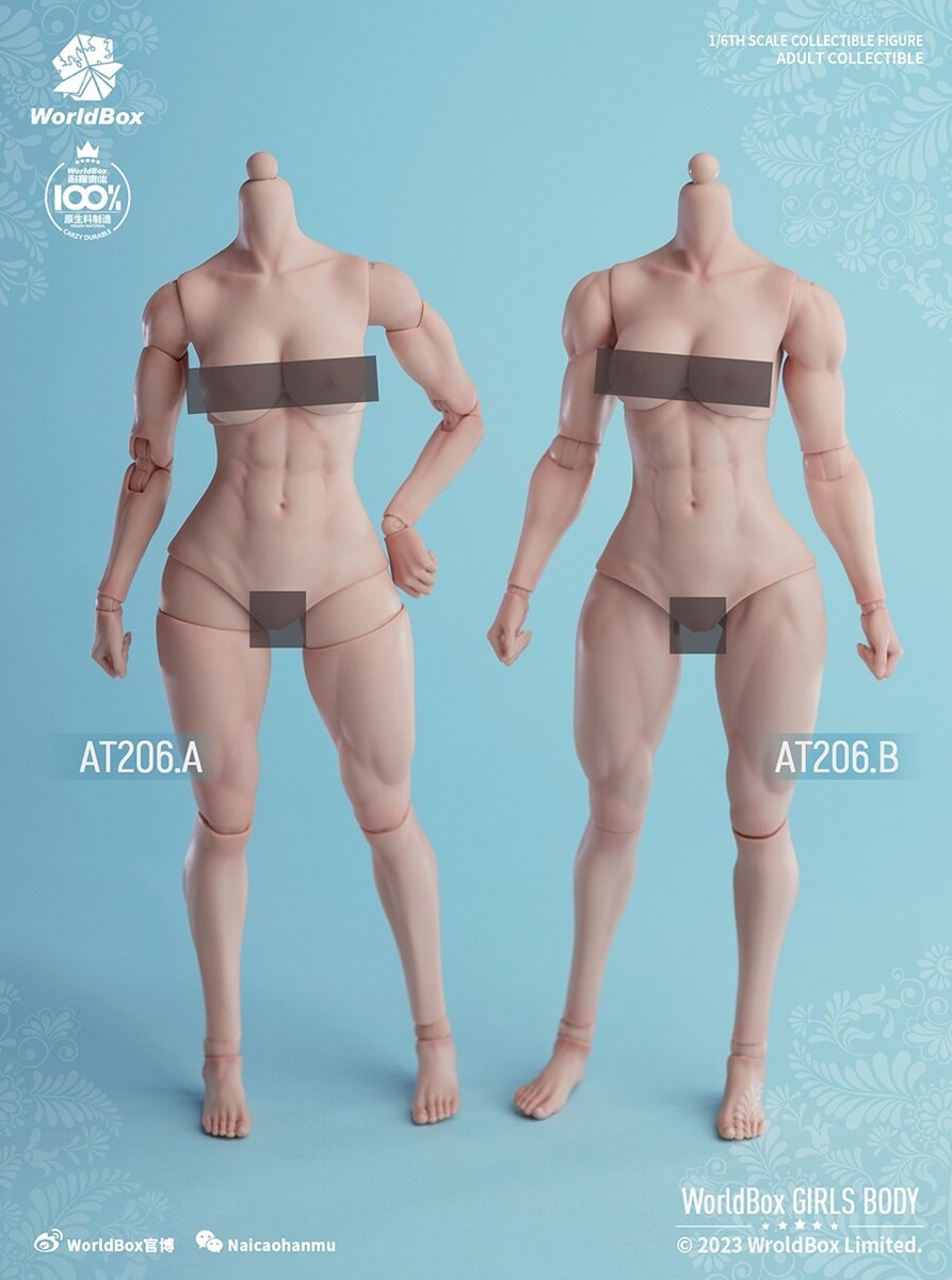Worldbox 1/6 Female Soldier Muscle Doll Joint Body For 12