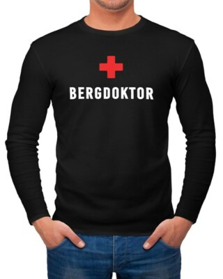 Herren Longsleeve Bergdoktor Apre Ski Party Shirt Langarm-Shirt Moonworks 