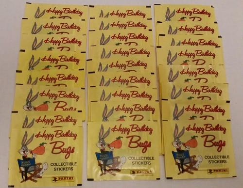 1990 Panini Looney Tunes HAPPY BIRTHDAY BUGS (25) Packs Sealed New - Picture 1 of 2