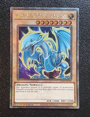 Yugioh RA04-EN108 Blue-Eyes White Dragon (7th artwork) QCSR 1st MINT 10