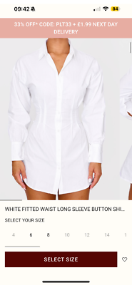 BNWT - PrettyLittleThing White Fitted Waist Long Sleeve Shirt Dress - XS (2531) | eBay UK BNWT - PrettyLittleThing White Fitted Waist Long Sleeve Shirt Dress - XS (2531) | eBay UK