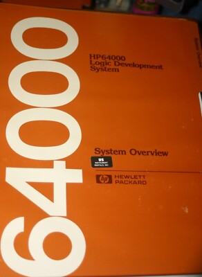 HP 64000 Logic Development system overview Manual 64980-90912