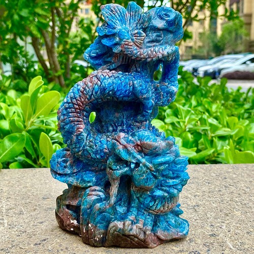 3.19LB Handmade Sculpture | Angel Blue Crystal | Love Energy Stone - 第 7/17 張圖片