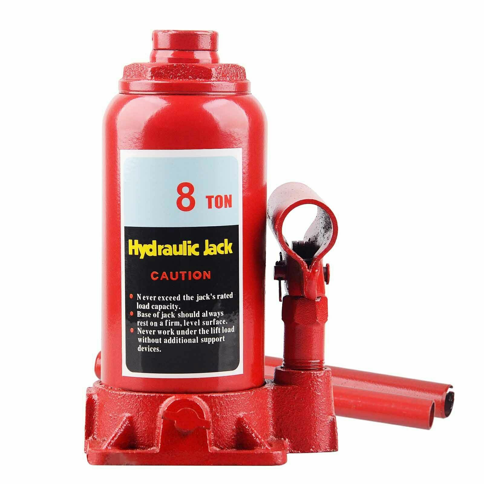 8 Ton Hydraulic Bottle Jack Lift Car Lifting Tool Truck Caravan