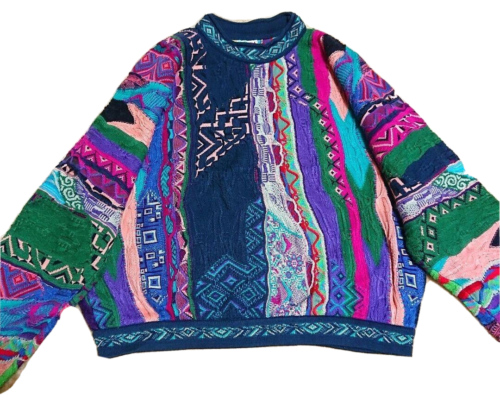 COOGI Cotton Knitted Sweater Size M Made In Australia Multicolor Vintage No 160 - Picture 1 of 6