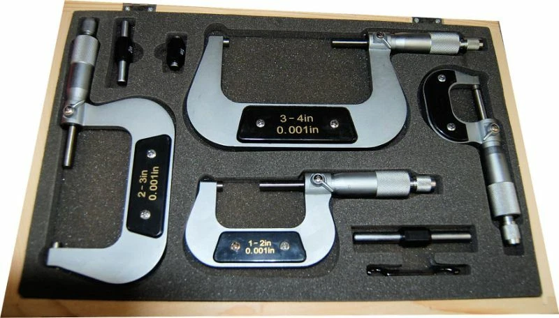 SCT Set of Four Micrometers – Imperial 0-4″ From Chronos