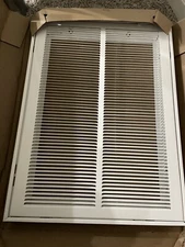 Hart & Cooley 659W 14"x 20" Register Return Air Filter Grille White Steel 043405