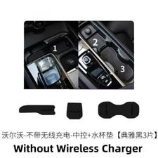 For Volvo XC60 22-25 Car Center Controls Cup Holder Coaster Insert Mat Pad Cover