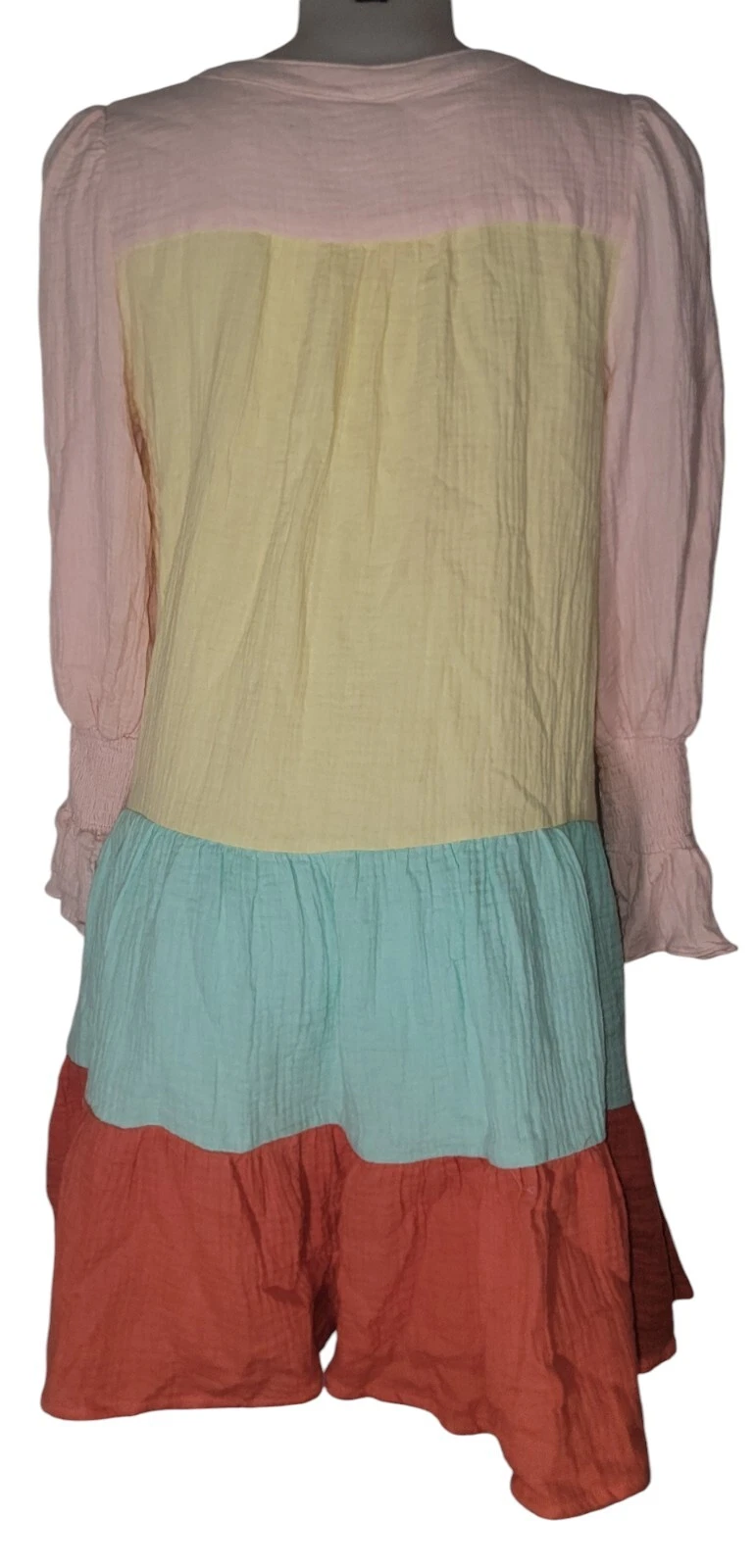 Abito Pomander Place Tuckernuck taglia XS rosso crepe Kenzo scollo a V boho cottagecore