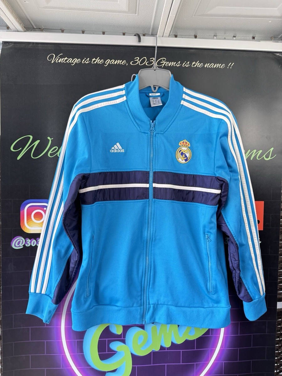 Authentic adidas Real Madrid 2013-2014 TEAL Anthem Track