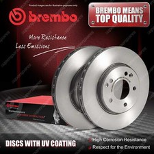 2x Rear Brembo UV Brake Rotors for BMW 1 Series E81 E87 E88 F20 F21 118 120 125