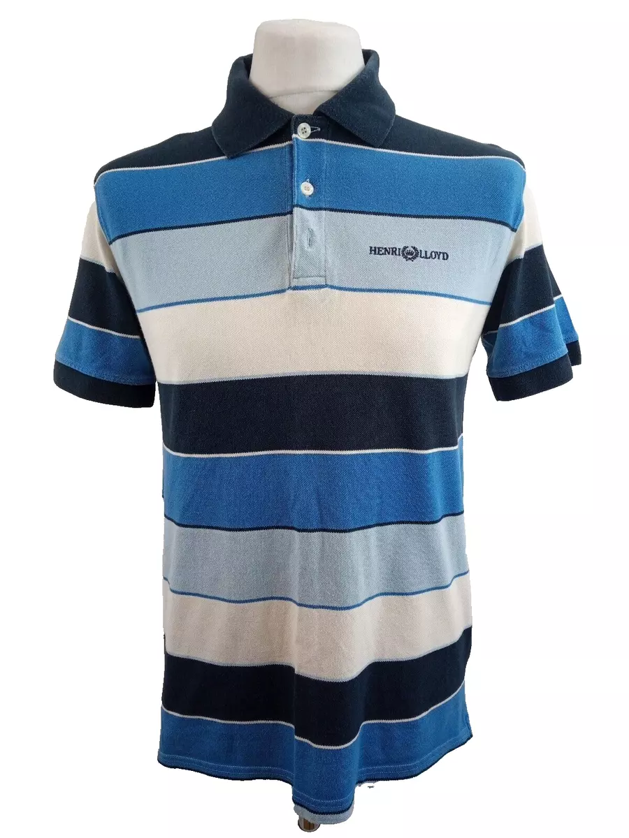 Henri Lloyd Polo Shirt Striped Multicoloured Short Sleeve Men s