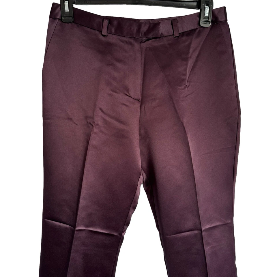 Pantalones NY & CO Talla 14 Pantalones Púrpura Calce Regular Mujer Pantalones Foto 3 de 4