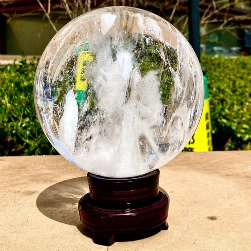 9.75LB Clear melting Quartz sphere Quartz White Crystal ball Healing - 第 7/14 張圖片