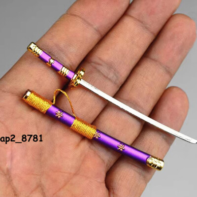 1/12 3.46'' Metal Samurai Sword Katana Blade For Roronoa Zoro 6