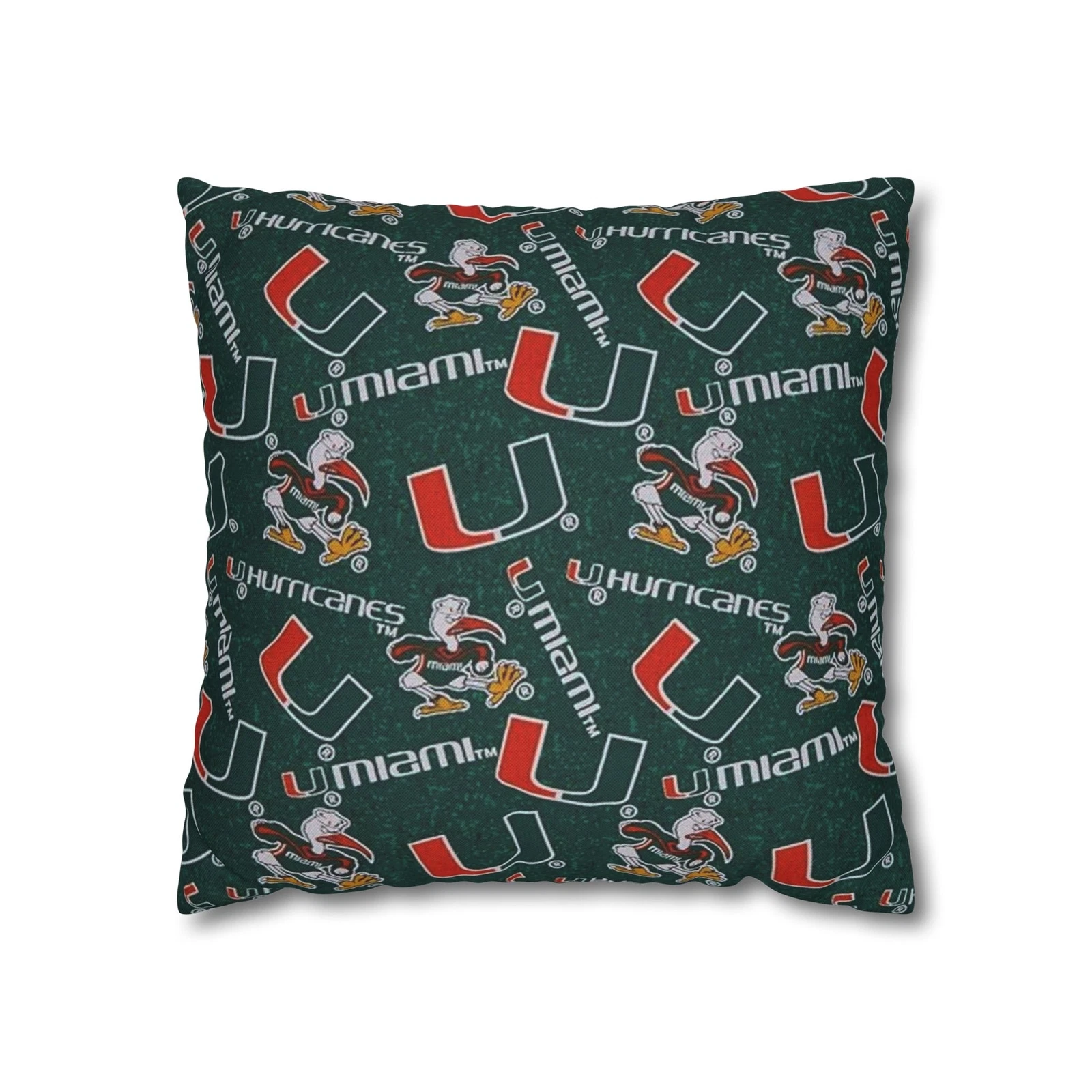 University of Miami Spun Square Pillowcase