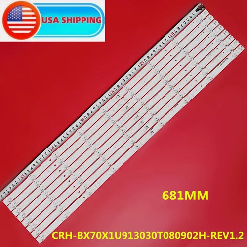 LED strips For Hisense CRH-BX70X1U913030T080902H-REV1.2 70A6G3 70A6H 70H6570G - 第 1/5 張圖片