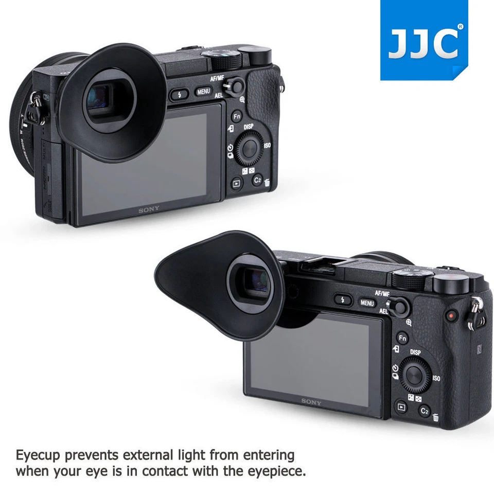 JJC Oval Soft Eyecup for Sony A6300 A6000 NEX-6 7 as FDA-EP10 Eyeglasses User - Image 4 of 4