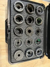 Burndy U Die Set 15 PCS Used Hydraulic Tooling pat750 crimper crimp tool