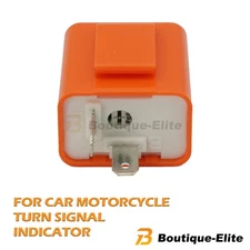 2-Pin Electronic LED Flasher Relay Fix For Car Motorcycle Turn Signal Indicator