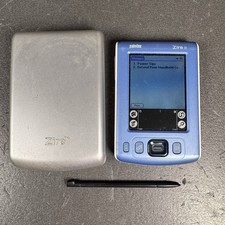 PalmOne Zire 31 Handheld PDA Organizer Blue Case Stylus Touchscreen Works VIDEO