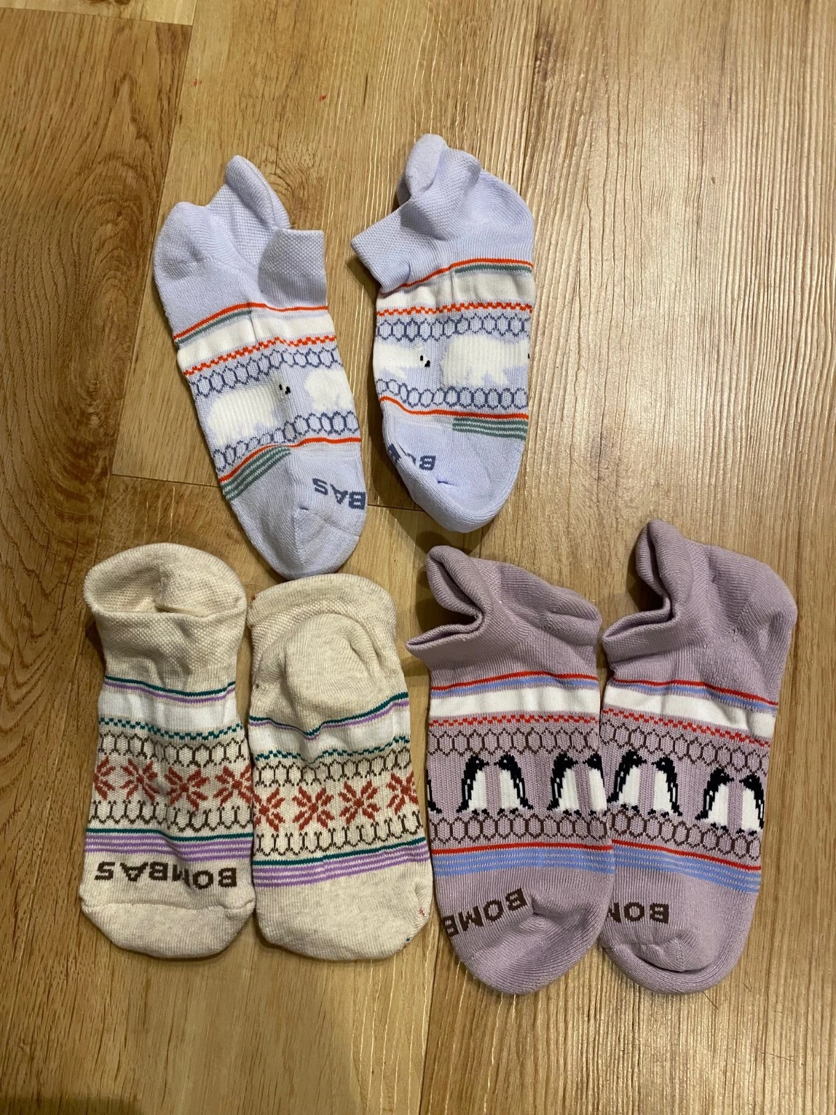 Bombas holiday ankle socks 3 pairs M