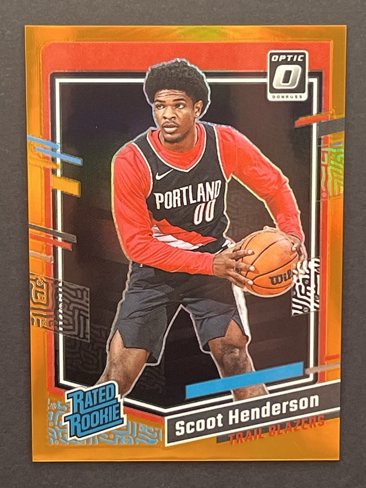 2023-24 Panini Donruss Optic Scoot Henderson Orange Prizm /199 Rookie RC #239