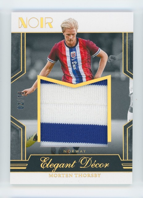 2024-25 Morten Thorsby Panini Noir FIFA Gold Norway Jersey Patch Card 2/10