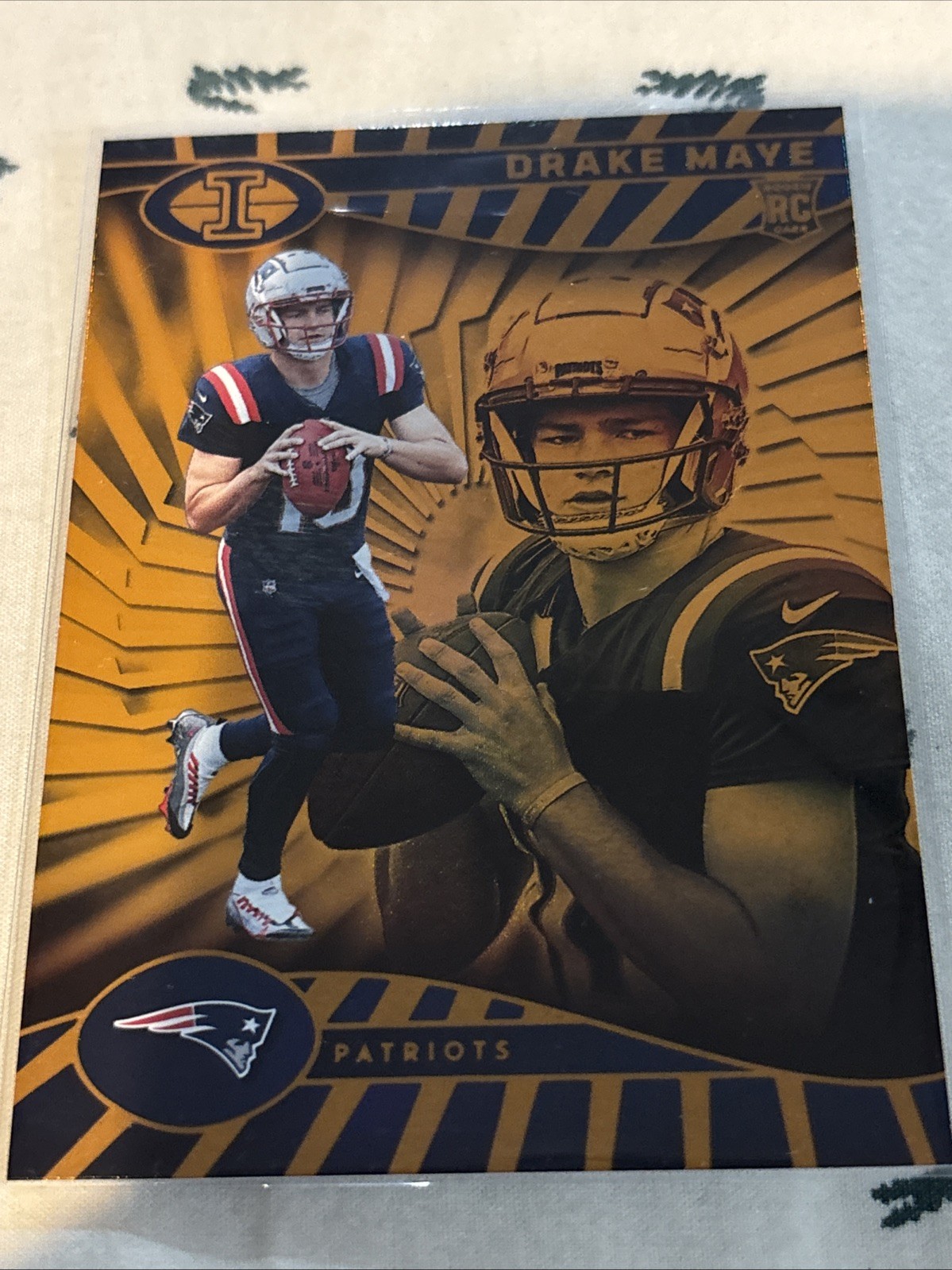 2024 Panini Illusions - Drake Maye #59 Trophy Collection Orange (RC)