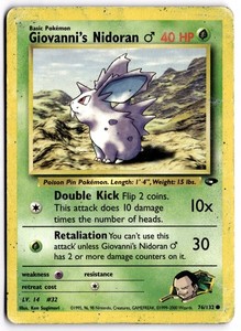 Giovanni's Nidoran M 76/132 Gym Challenge