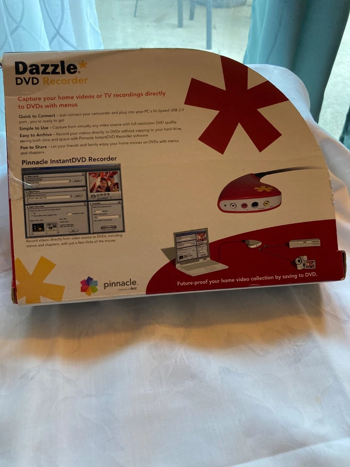 Pinnacle Dazzle DVD Recorder HD Video Capture Device + Studio Software SEALED - Image 2 of 4