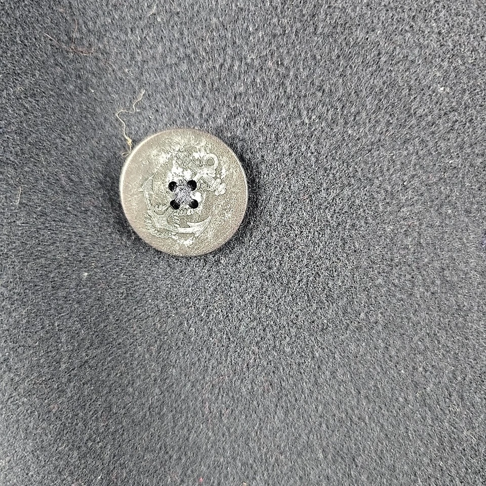 复古 LL Bean 羊毛海军 Peacoat 大衣夹克 Thinsulate Bellandi 意大利 12 R 码 — 第 4/4 张图片