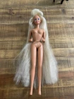 Vintage 1991 Totally Hair Barbie  Doll Floor Length Blonde  Malaysia  Nude
