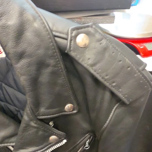 Vintage Indian Motocycle USA Leather Jacket Motorcycle Choppers 80s 90s Sz42 image 13