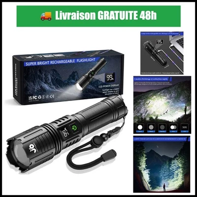 Lampe torche LED rechargeable JAY-PARK F88 5 modes 5000 mAh - Photo 1/4