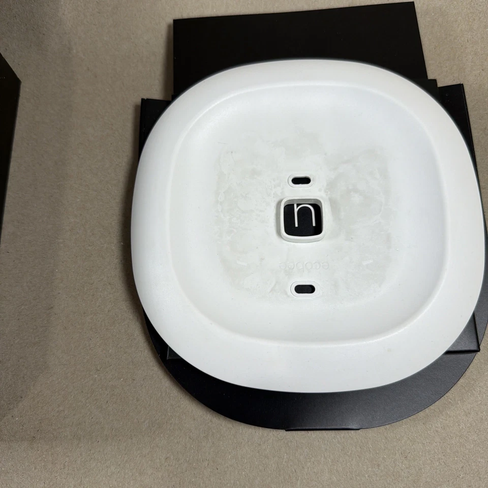 Ecobee 4 Smart Programmable Thermostat Black w/ Back Plate & Room Sensor #ECB401 - Image 4 of 4