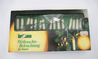 HELLUM Weihnachtsbeleuchtung für INNEN 15 Kerzen Weihnachten Lichterkette