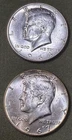 Set of Two BU Silver Kennedy Half Dollars 1964-P and 1967-P FREE SHIP!