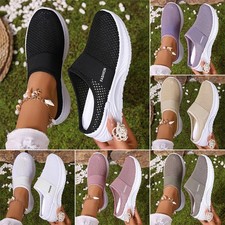 Flat Sandals Women's Summer Casual Shoes Breathable Mesh Shoes Soft Sole.
