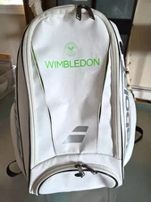 Babolat Pure Wimbledon Tennis Backpack for 2 Racquets WHITE, 753068, Used