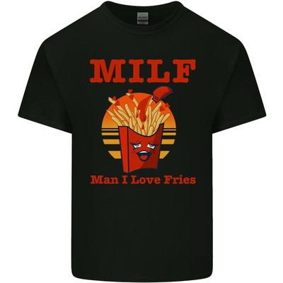 Milf Man I Love Fries Lustig Essen Kinder T-shirt Kinder