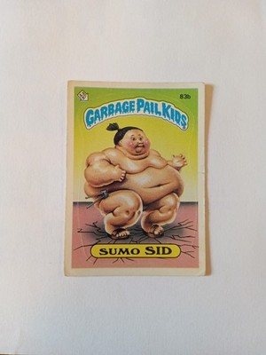 1985 Topps Garbage Pail Kids Series 2 #83b Sumo Sid