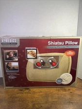 HoMedics SP-10H Shiatsu Massage Ultra Plush Pillow Deep Kneading Rotating Heat 