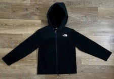 The North Face Jacket Youth Boys Size Small Black Hooded Full Zip Preowned